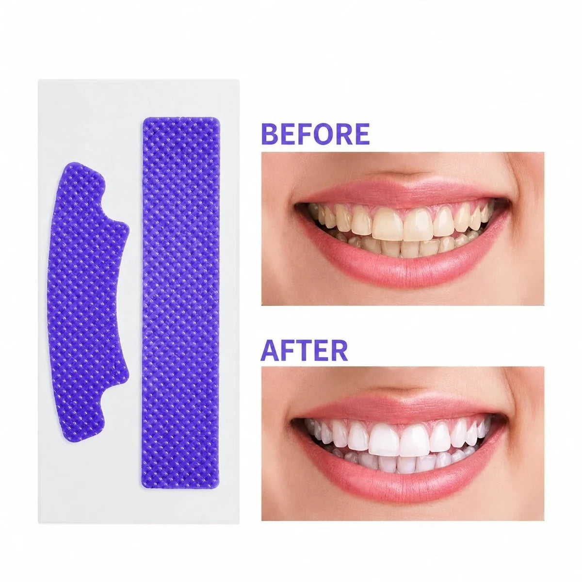 Purple Instant Teeth Whitening Strips