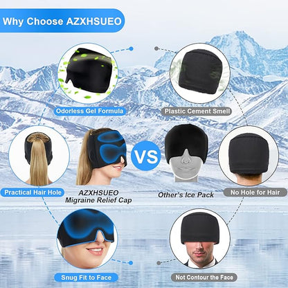 🧊 MigraCool Ice Relief Cap (Free Shipping)