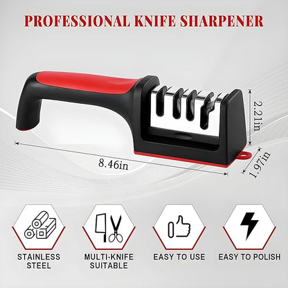 4 Stage Knife Sharpener 🔪 (FREE HOME DELIVERY)
