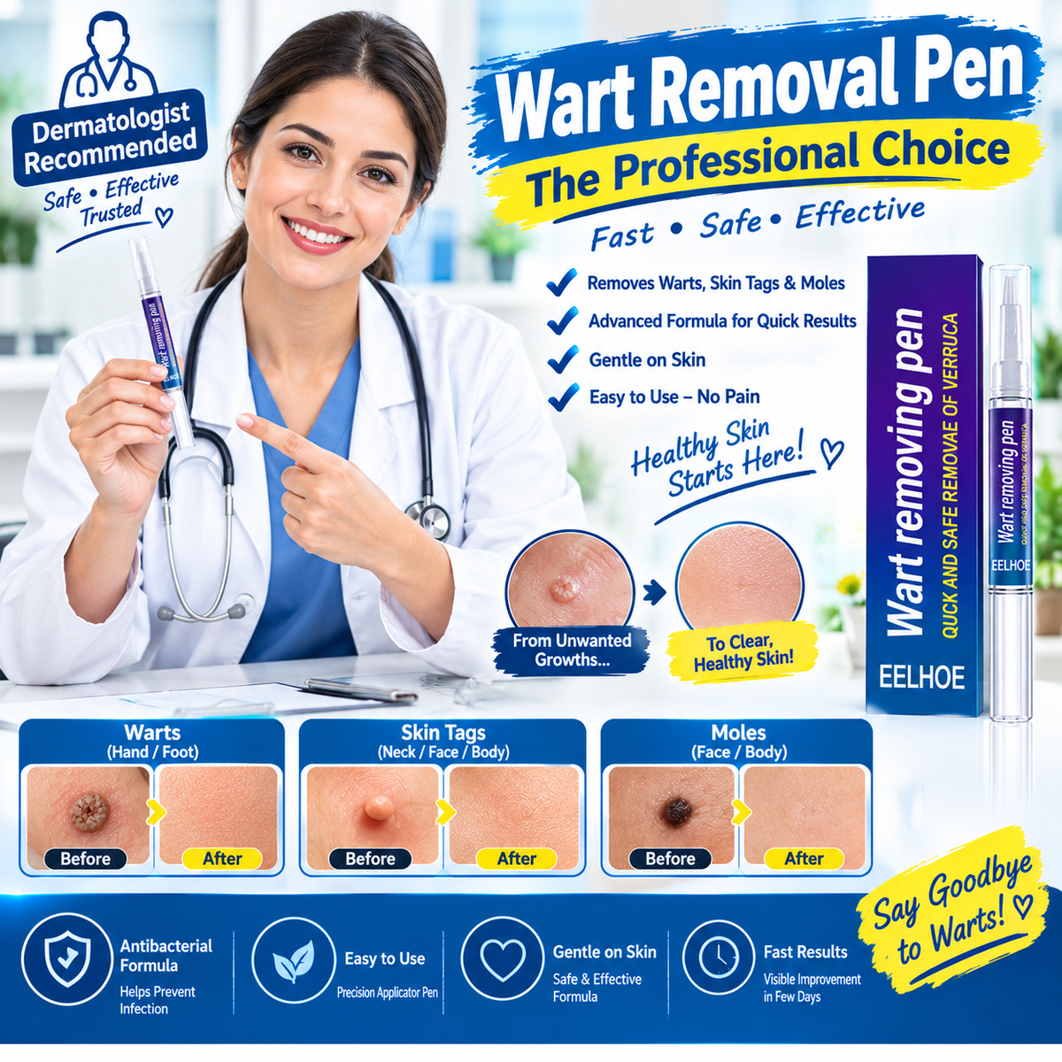Warts Remover Gel Pen
