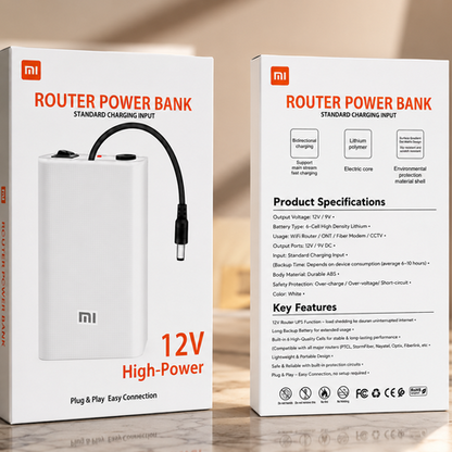 WiFi Router UPS Power Bank 12 Volts (FREE HOME DELIVERY)