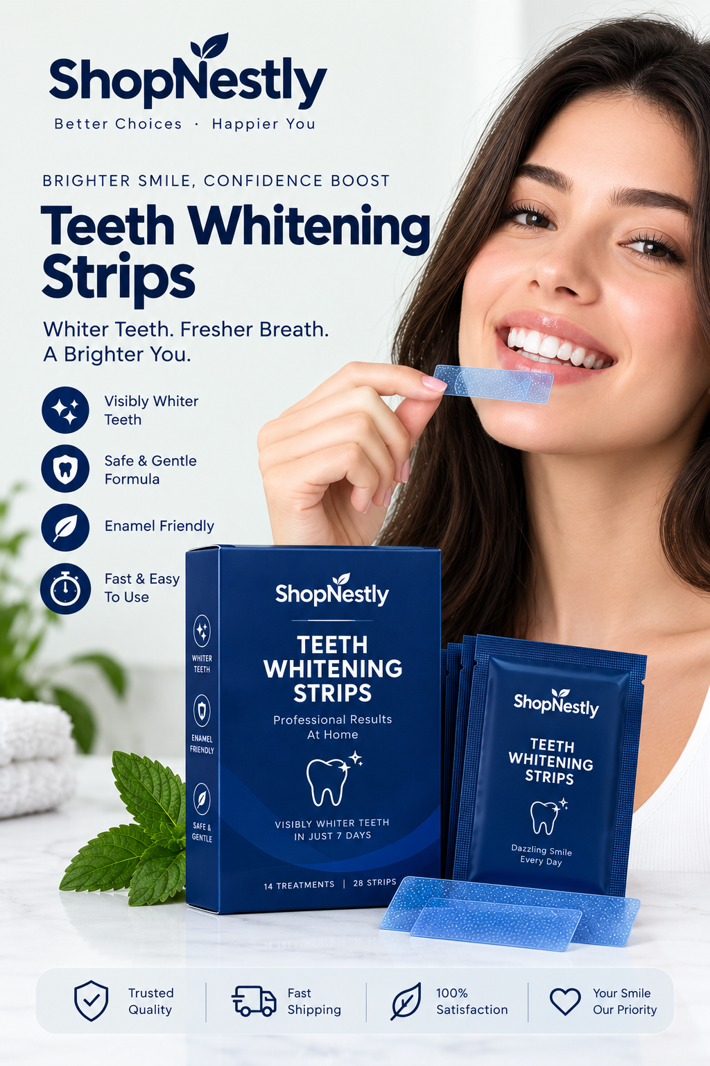 Purple Instant Teeth Whitening Strips