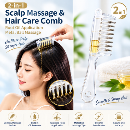 2 in 1 Scalp Massage & Hair Care Comb