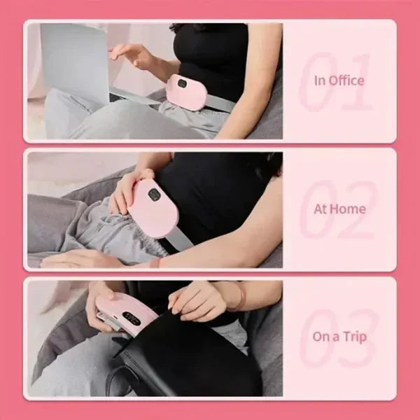 (FREE HOME DELIVERY) Period Pain Cramp Relief Belt & Massager